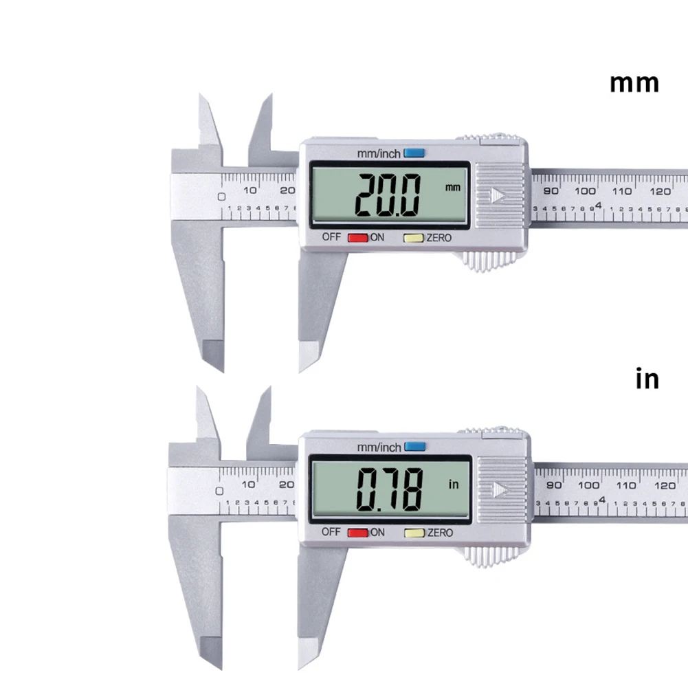 Classic Texture Electronic Carbon Fiber Multi-functional Vernier Caliper Gauge Micrometer Practical Depth Measuring Tools