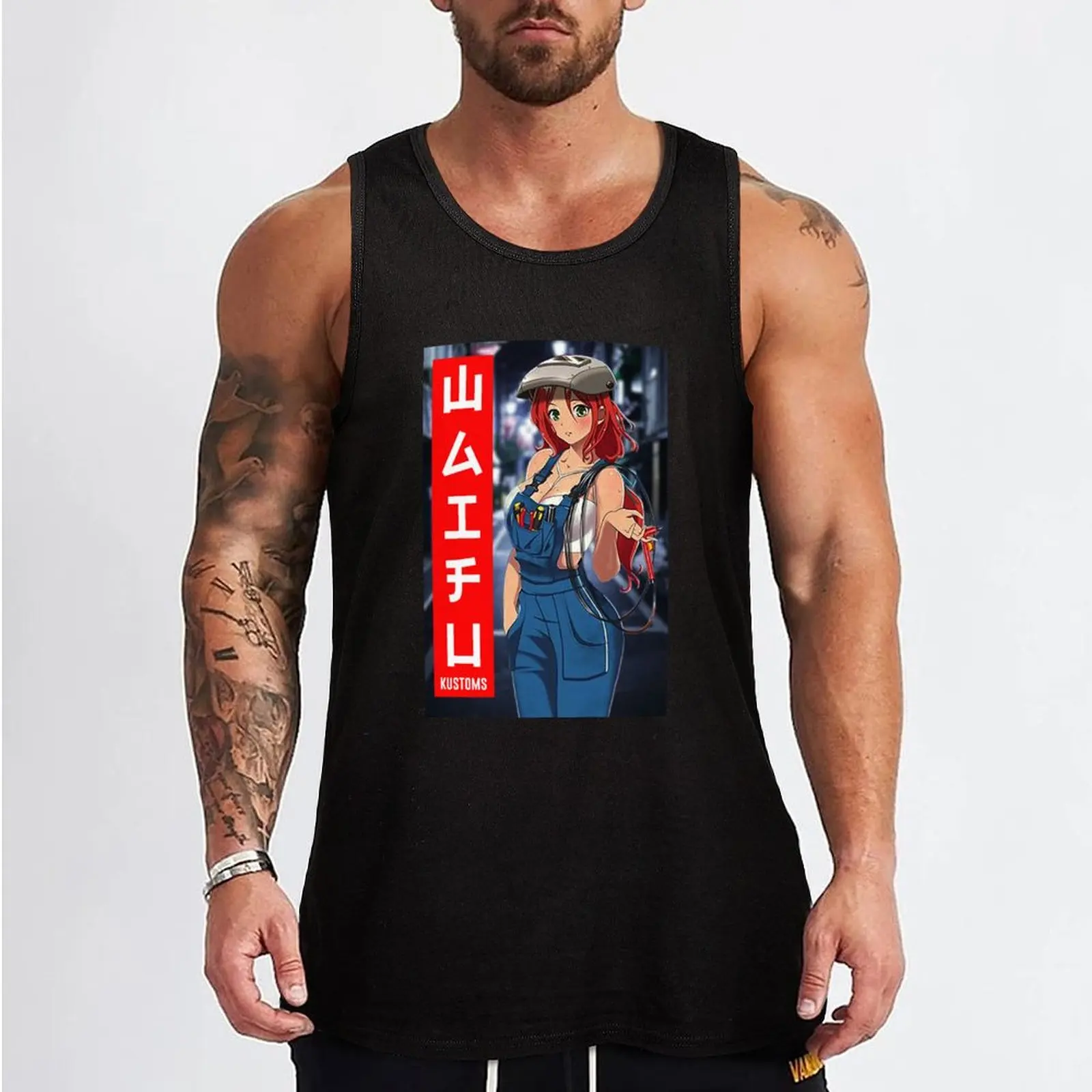 waifu kustoms Tank Top bodybuilding t shirt man vest