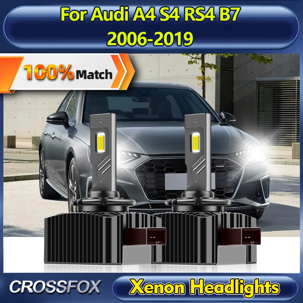 

Canbus LED Car Lights 120W LED Headlight Bulbs 30000LM HID Xenon Lamps 12V For Audi A4 S4 RS4 B7 2006-2015 2016 2017 2018 2019