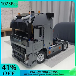 NEW MOC High-Tech Engineering Truck FH Tractor unit Building Blocks Vehicle Car DIY Educational Bricks Children Toy  MOC-37849