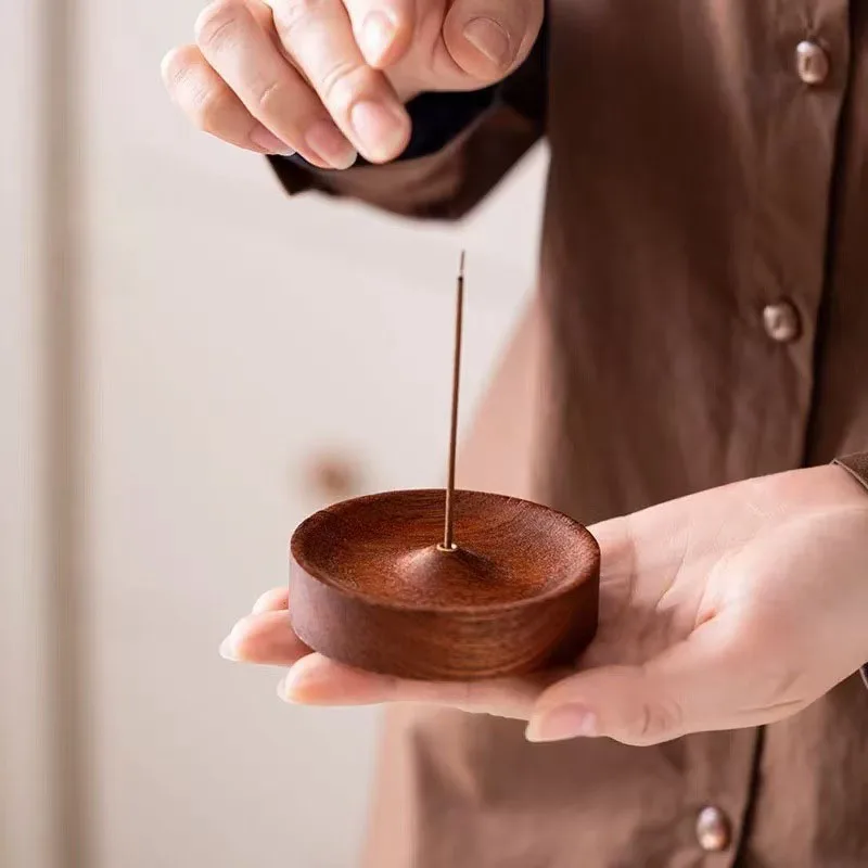 6/3/1 Stück Exquisiter Holz-Räucherstäbchenhalter für Sandelholz-Räucherstäbchen, Geeignet für Buddhistische Anbetung, Teeraum, Schreibtisch und Heimdekoration – Detail 9