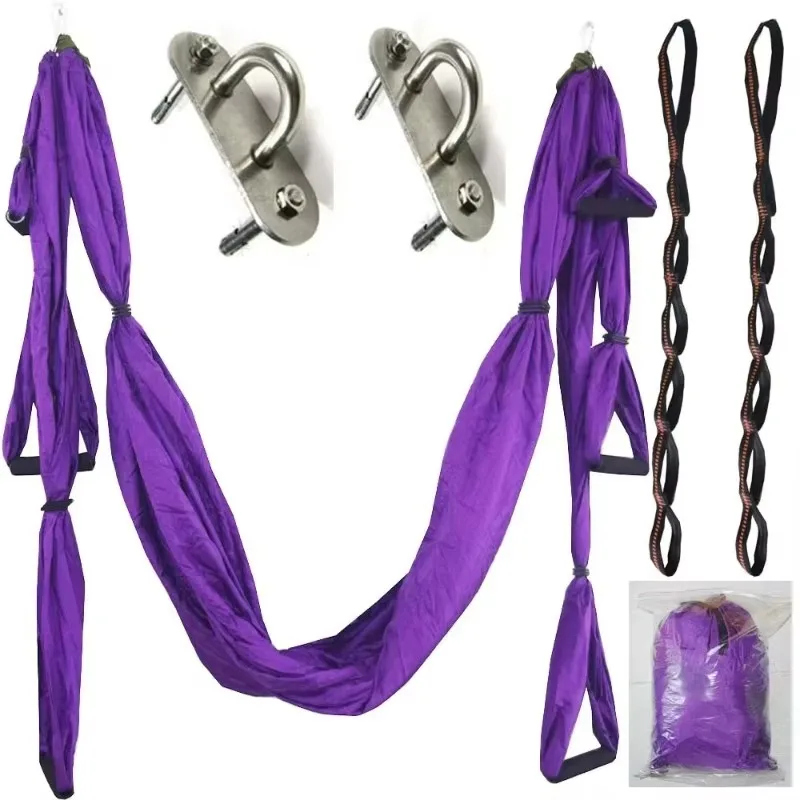 Anti Gravity Ultralight Parachute Aerial Yoga Swing Hammock Indoor Exercise Equipment for Commercial Use