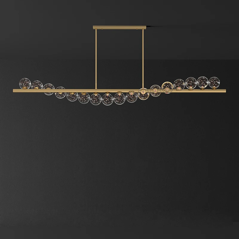 Imagem -03 - Led Bolhas de Vidro Moderno Ouro Prata Preto Branco Pendurado Lâmpadas Lustre Iluminação Suspensão Luminária Lampen para Foyer g9