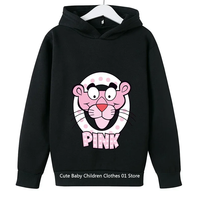 Pink Panther Hoodie Kids Clothes Boys Girls Clothing Baby Sweatshirts Pink Panther Sweater Pullovers Tops Hoodies Sportwear