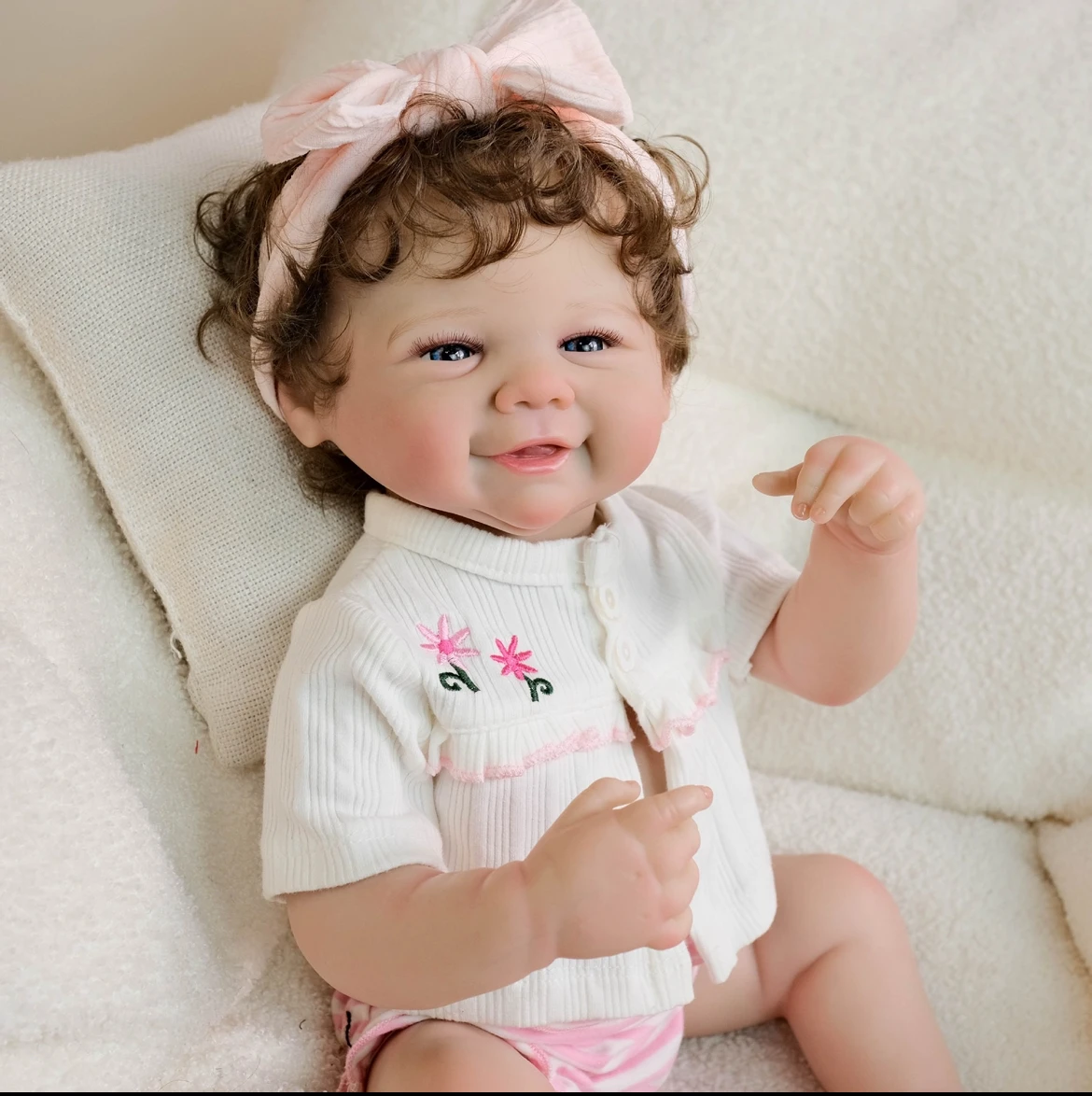 

48cm Newborn Care Practice Doll "First Mom" Bundle | Interactive Open Eyes & FDA-Safe Vinyl | Starter Kit for Baby Care Training