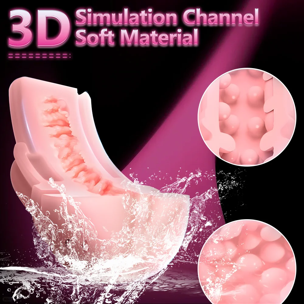 الرجال جهاز استمناء القضيب المدرب ذكر دليل الاستمناء حر اليدين شفط كأس ثلاثية الأبعاد محاكاة جيب كس لعبة الجنس للرجال #2