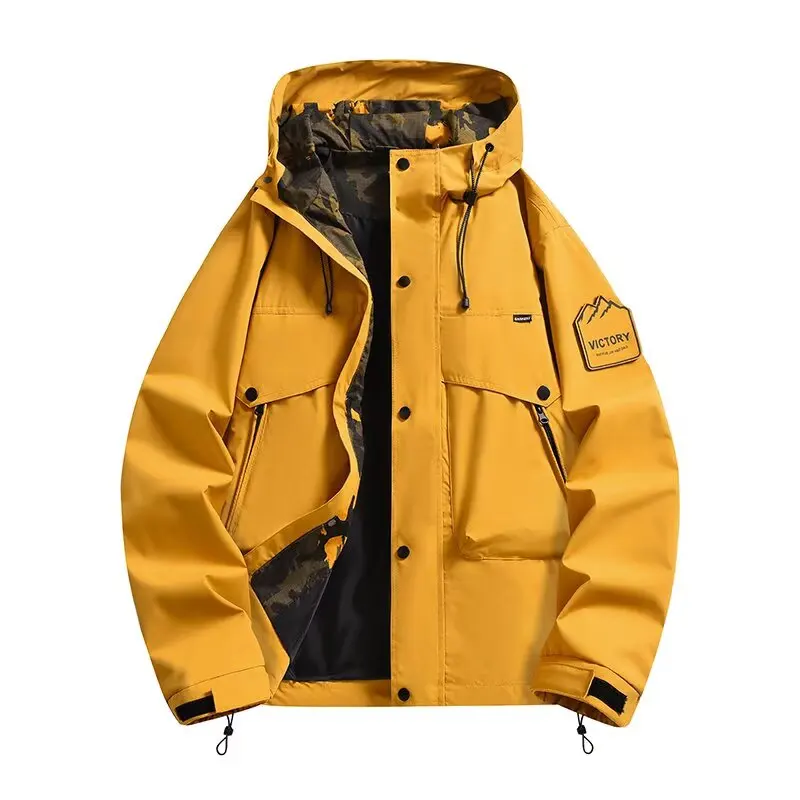 

Мужской весенне-осенний 2024, новый свободный кардиган большого размера на молнии с капюшоном, молодежная американская ветровка в американском стиле, повседневная куртка