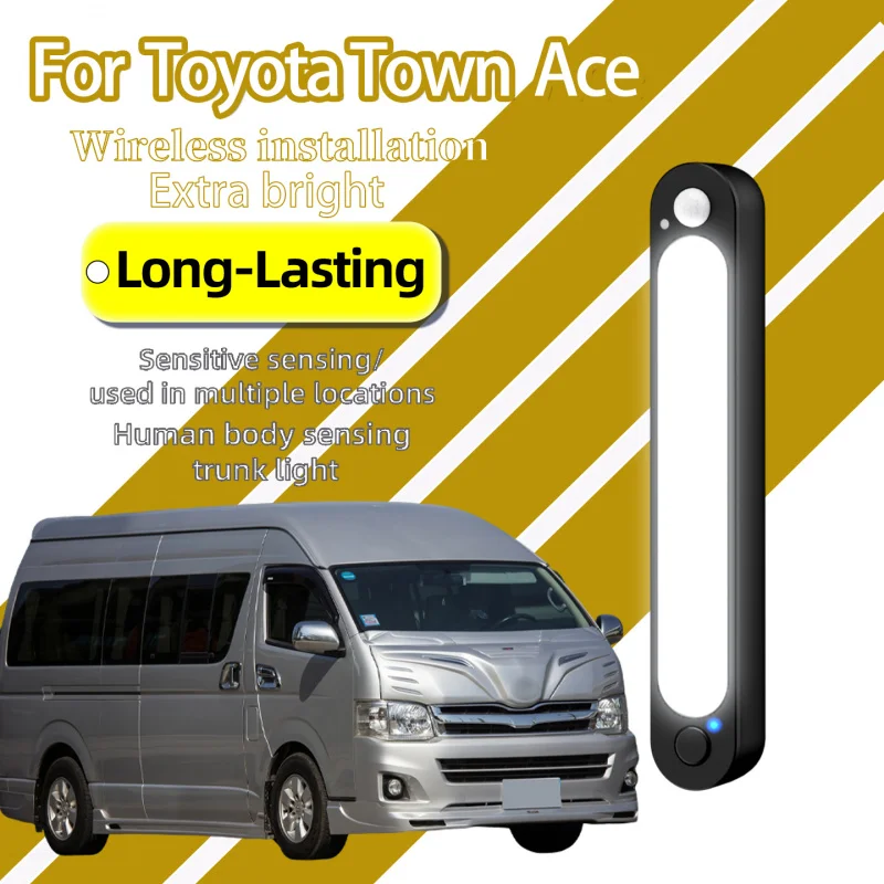 For Toyota Town Ace Mini Commercial Car Trunk Lamp Wireless Magnetic Rechargeable Motion Sensor LED Cargo Area Lamp