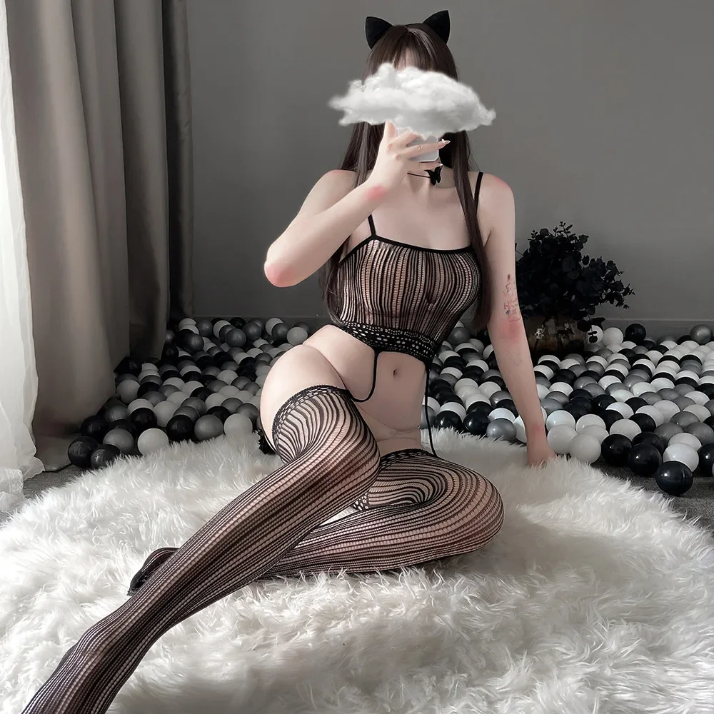 Sexy Lingerie Fishnet Porno Bodysuits Black Lenceria Mujer Erotic Langerie Feminina Lenceria Sexy Costumes Sexy Underwear