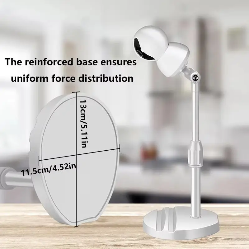Desktop Adjustable-angle Monitoring Stand Extendable Camera Base, 1/4