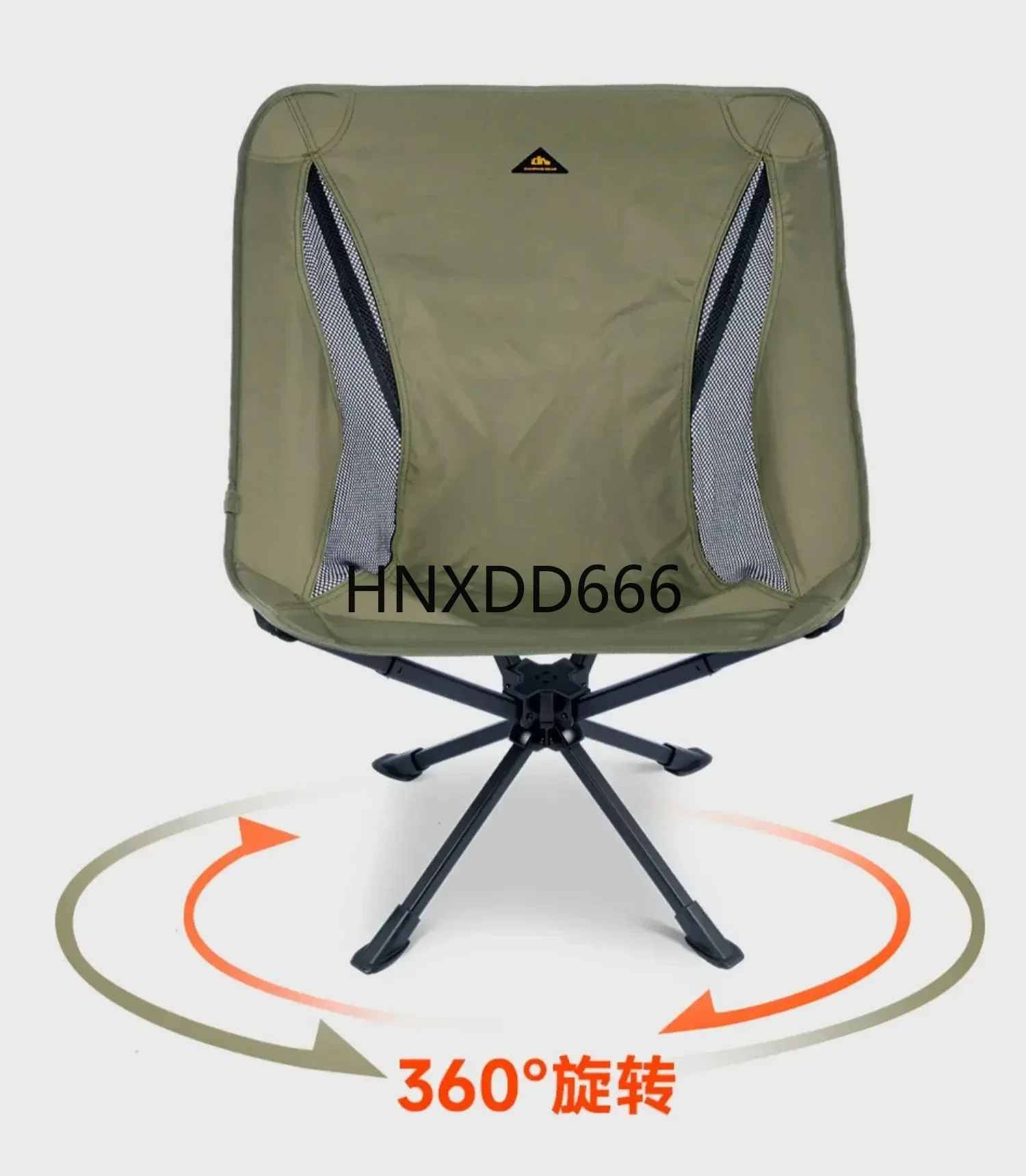 Rotating Free Installation Moon Chair Aluminum Alloy Ultra Light Outdoor Portable Folding Chair Fishing Chairs Cool Camping Gear
