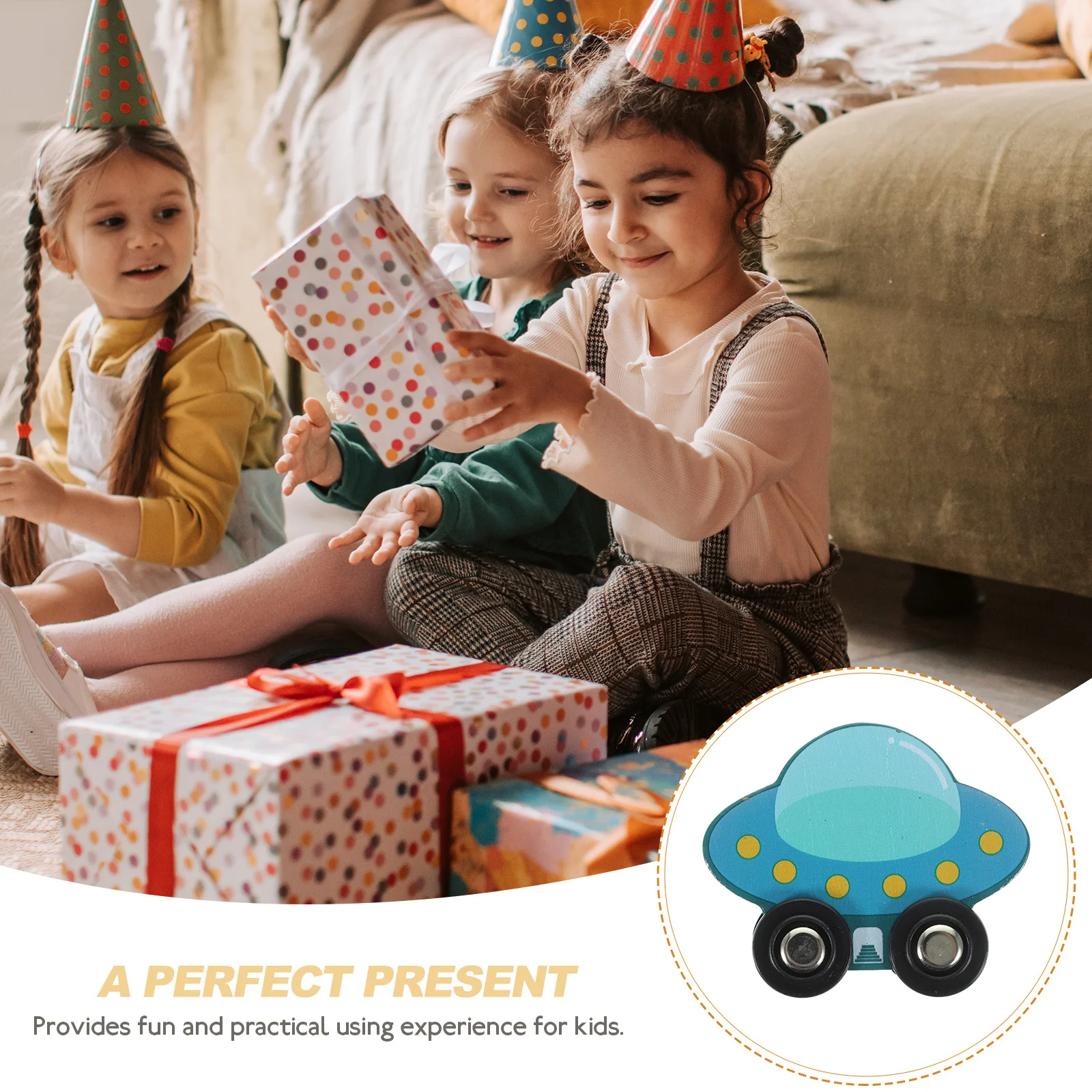 5 قطعة مجموعة سيارة قطار خشبي لطيف ملون طفل السكك الحديدية الإبداعية التعليمية التعلم المبكر لعبة قطار خشبي لعبة القطارات #4