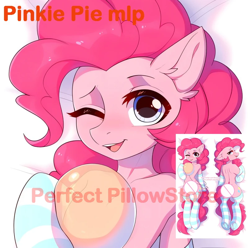 Dakimakura anime Pinkie Pie mlp furry Double-sided Print Life-size body pillows cover Adult pillowcase