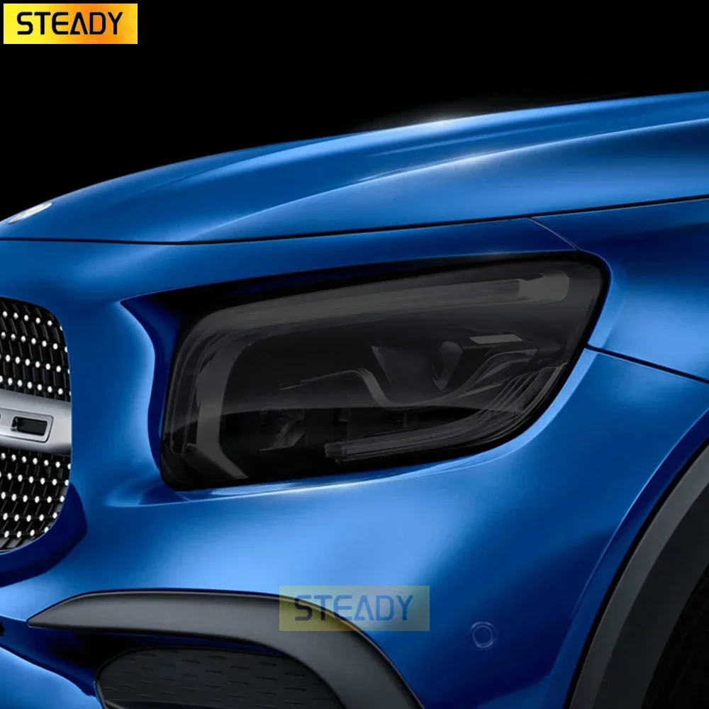 

2 шт. Защитная пленка для автомобильных фар Прозрачная черная наклейка из ТПУ для Mercedes Benz GLB Class X247 2019 2020 аксессуары