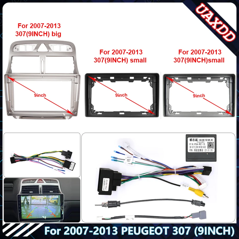 

Автомобильный радиоприемник для PEUGEOT 2007-2013 307 (9 дюймов), Android, стерео, аудио экран, мультимедийный видеоплеер, навигация, рамка, кабели, жгут проводов