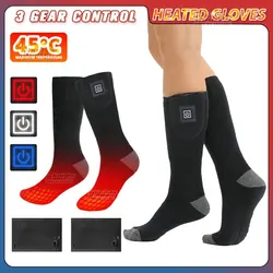 Self-heating Socks Winter Men Thermal Socks Battery Case Moto Heating Equiment Motorcycle Boots Hiking Ski Heated Socks Women