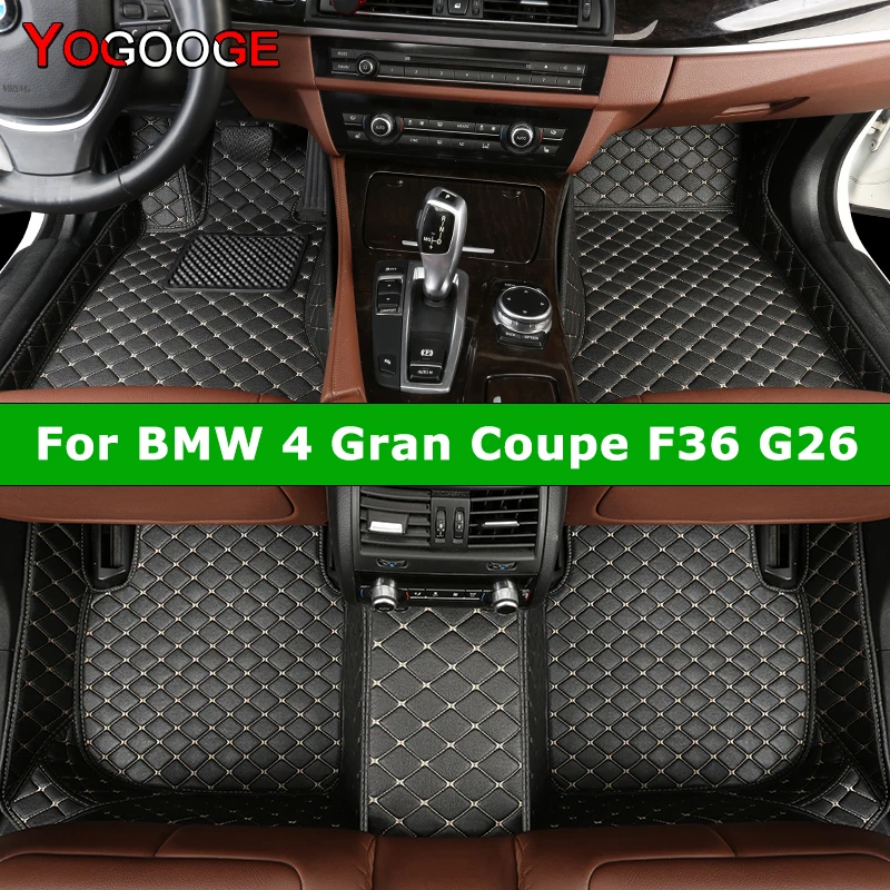 

YOGOOGE пользовательские автомобильные коврики для BMW 4 Gran Coupe F36 G26 2014-2023 4 двери авто ковры аксессуары для ног Coche