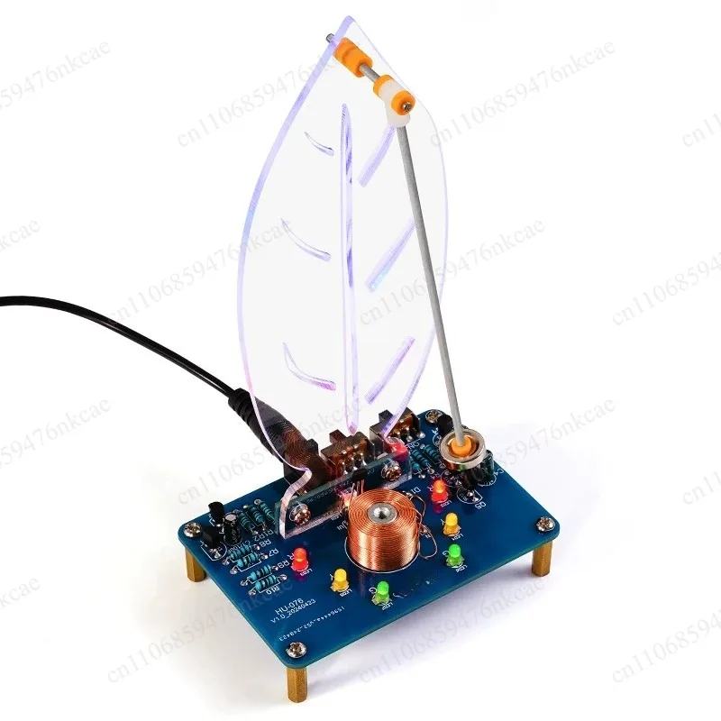 Electromagnetic swing DIY kit Magnetic levitation swing ornament Flow light welding practice experiment spare parts