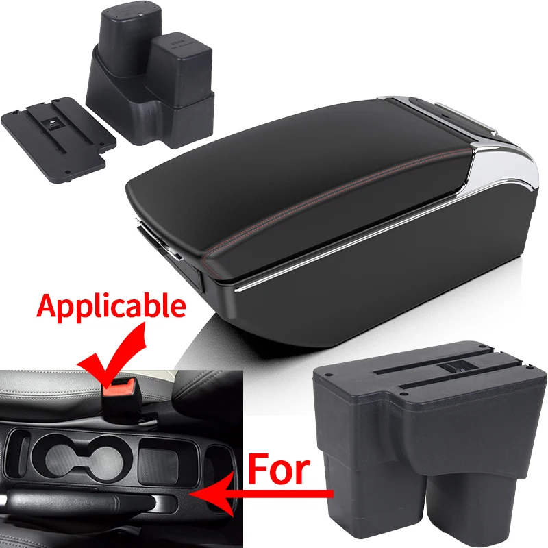 For Kia Soluto armrest box For Kia pegas car armrest box car accessories interior refitting Storage box with holder