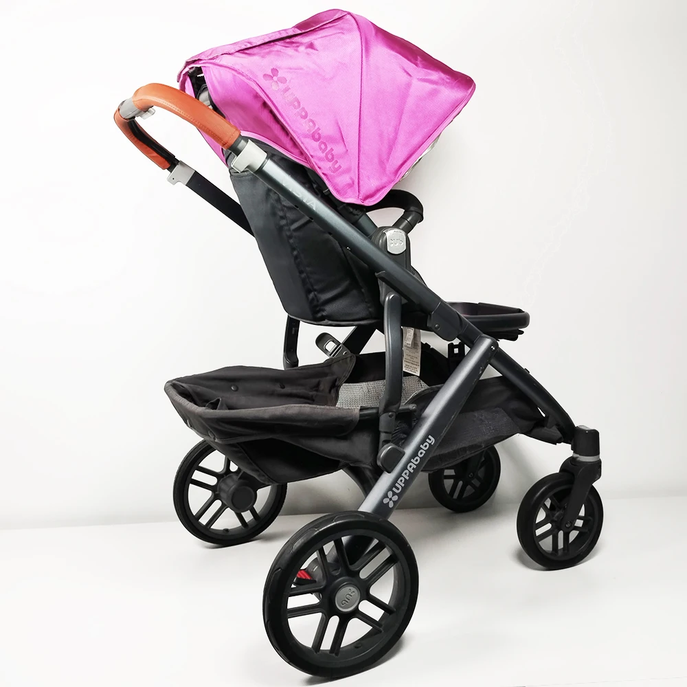 Buggy Push Bar copertura in pelle per uppaby Vista V1/V2 passeggino mamma corrimano custodia protettiva passeggino fai da te sostituire le parti