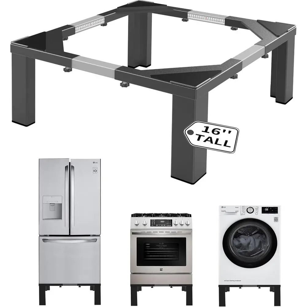 

Heavy-Duty All Steel Laundry Pedestal 16" Height, ull size Unil Washing hine Stand, Dryer Stand, Suitable or all Washer and Drye