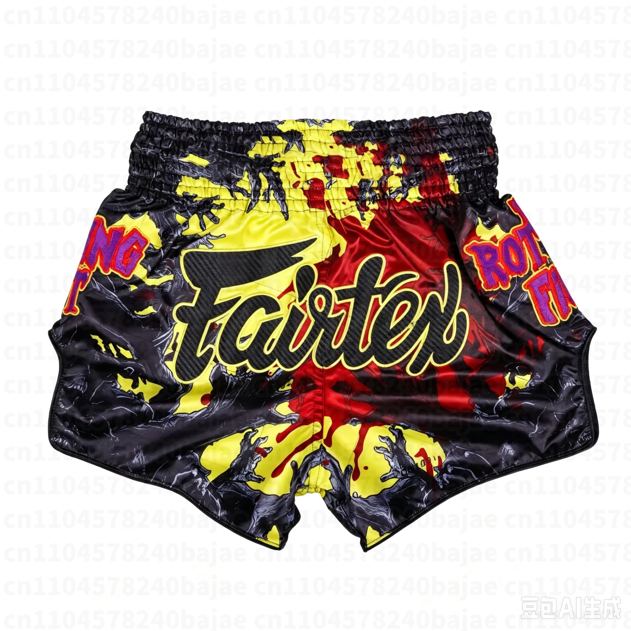 Neue Fairtex Muay Thai Shorts - Rotting Fist Herren Kinder MMA Sport Übergroße Schnelltrocknende Achteckige Käfig-Trainingsshorts – Detail 4