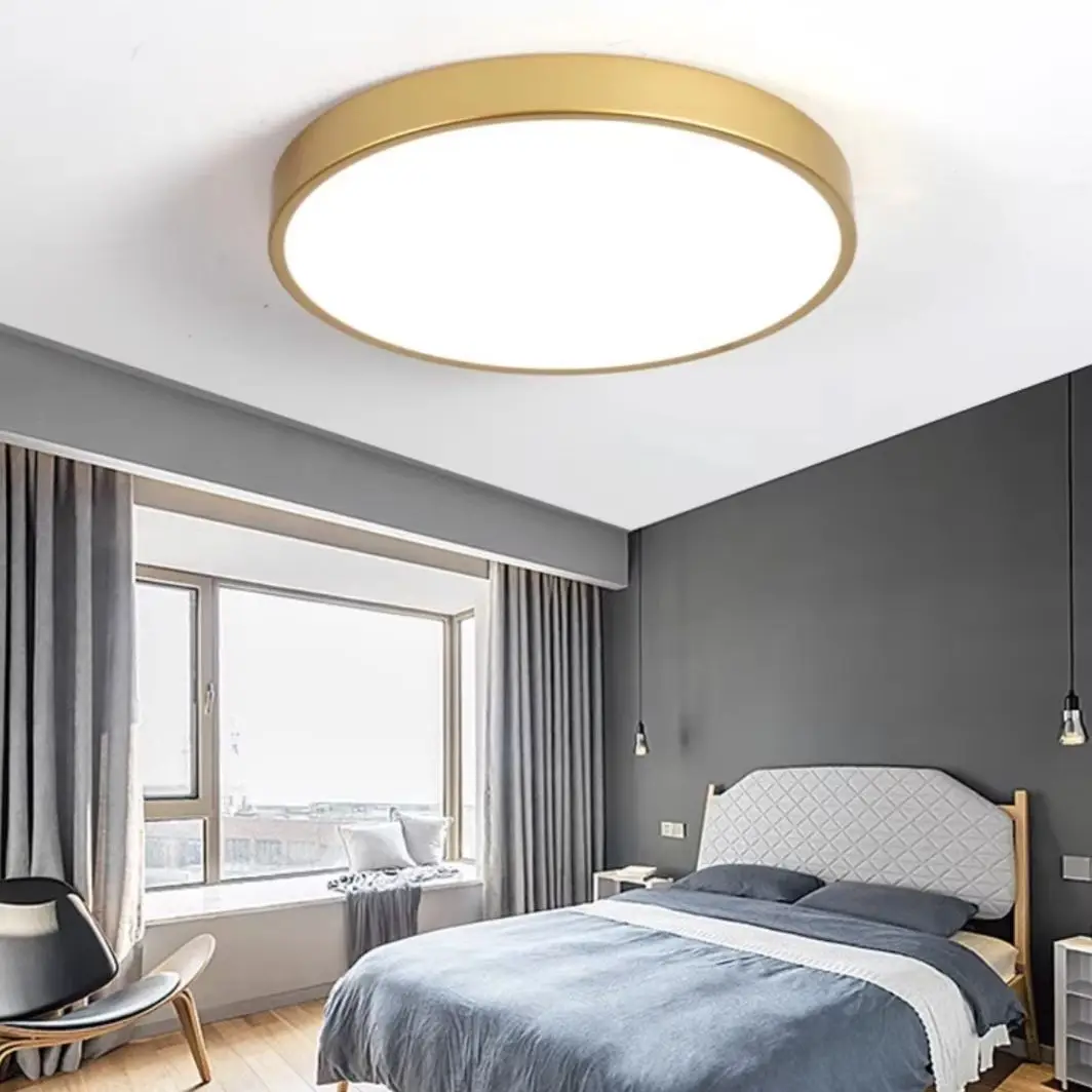 

Bedroom lamp ceiling light Scandinavian modern simple room creative personality lamps and lanterns ultra-thin lamps and lanterns