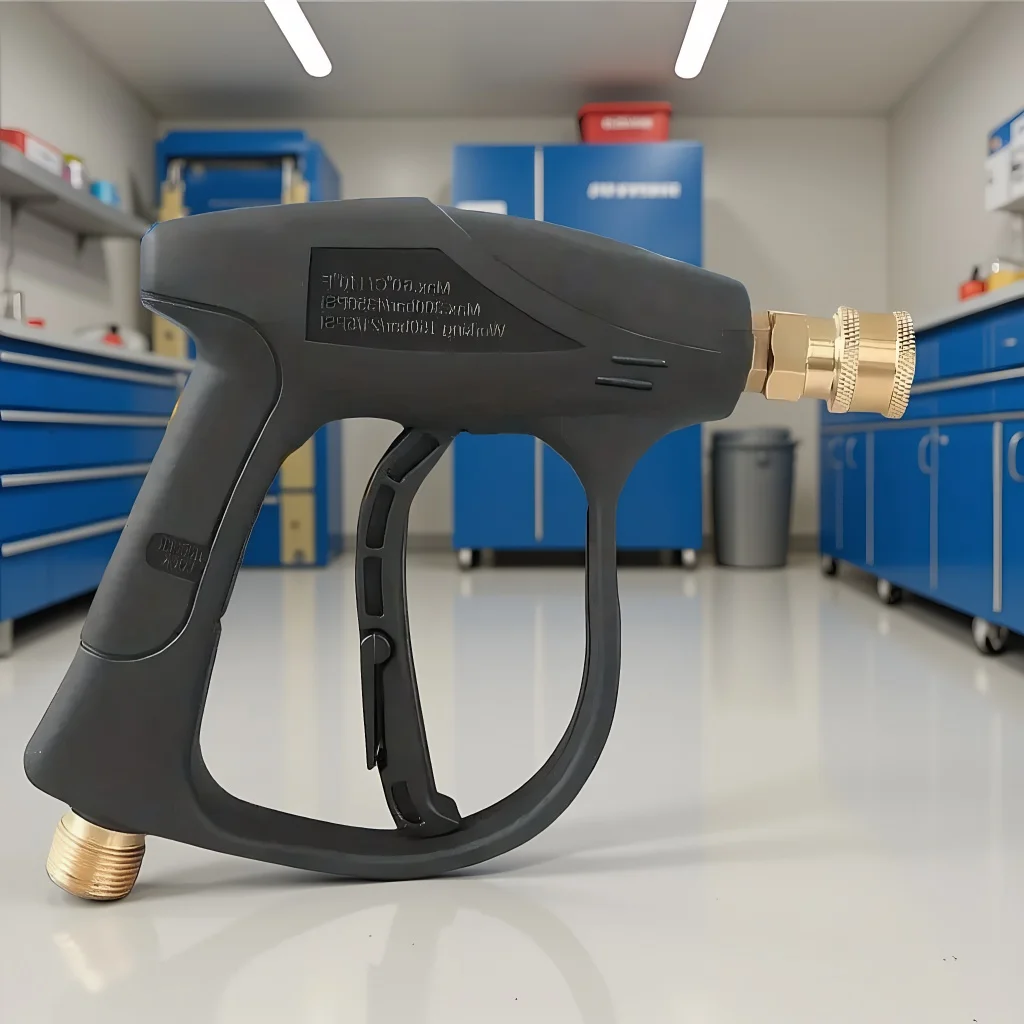 

High Pressure Fan Car Wash Water Gun - Aluminum Core Quick Insert Nozzle with Union (Five Colors)