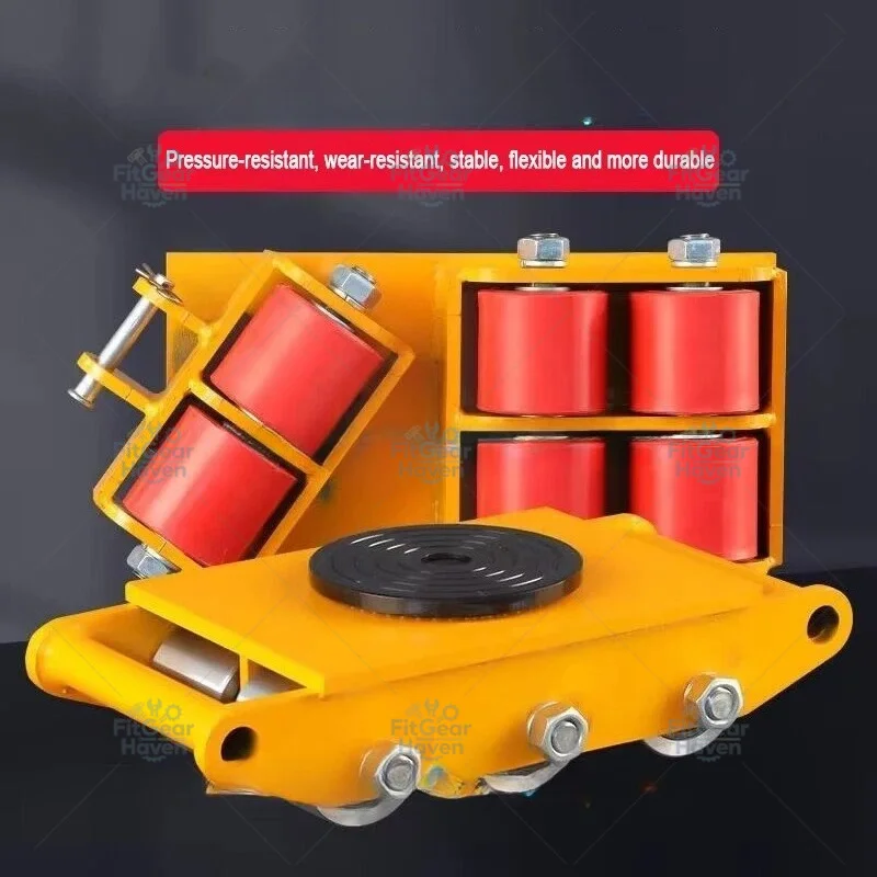 6 Tons Industrial Platform Caster, Heavy Duty Universal Mobile Wheel for Large Handling Equipment