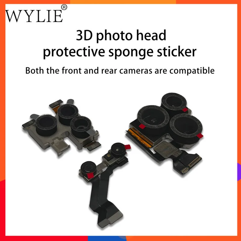 

WYLIE 3D Photo Head Protective Sponge Sticker Phone Repair Front Rear Camera Protection for 95% Mobile Phones Anti-Scratch &Dust