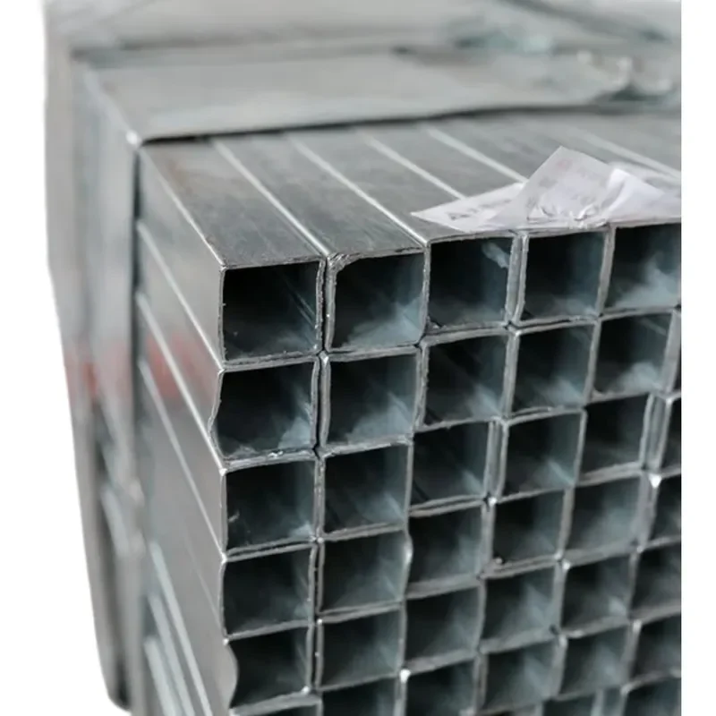 Galvanized Carbon Steel Square Tube Manufacturer 50x50x2.5mm for Greenhouse Frame Agricultural Building Construction Profiles