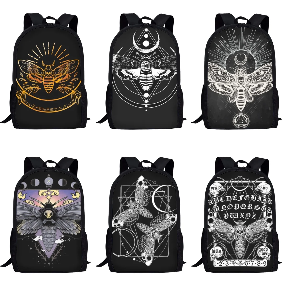 Anime Death Moth Spirit Board School Bags for Boy Primary Students Fashion Backpack Book Bag Children Large Capacity Backpack