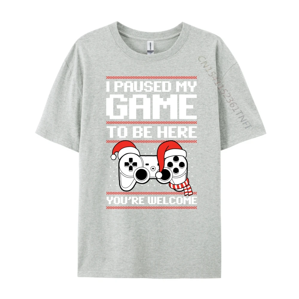 

I Paused My Game To Be Here You're Welcome XS Graphic T Shirts Spring High Quality Men's T-Shirt Tops & Tees Classic Funny Shirt