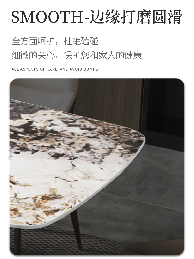 Dining table modern luxury Pandora luxury stone high-end restaurant designer hotel dining table chair