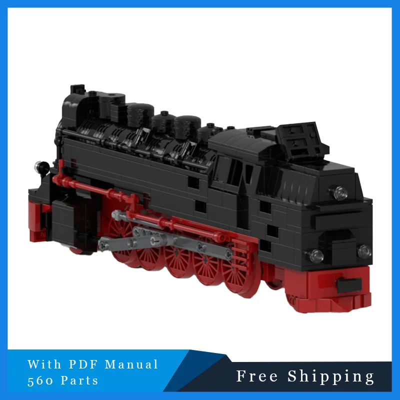 

560 шт., инженерная серия автомобилей, черный крутой поезд, модульные MOC, строительные блоки, детские головоломки «сделай сам», сборные игрушки, подарок на день рождения