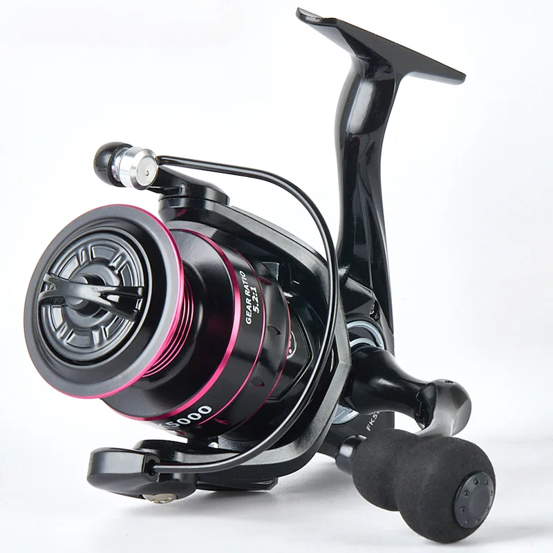 1000-7000 Serie rostfreies und glattes Lager 5.2:1 Angelrollen-Schlepp system 8-12kg max. Power Spinnrad-Angels pule – Detail 1