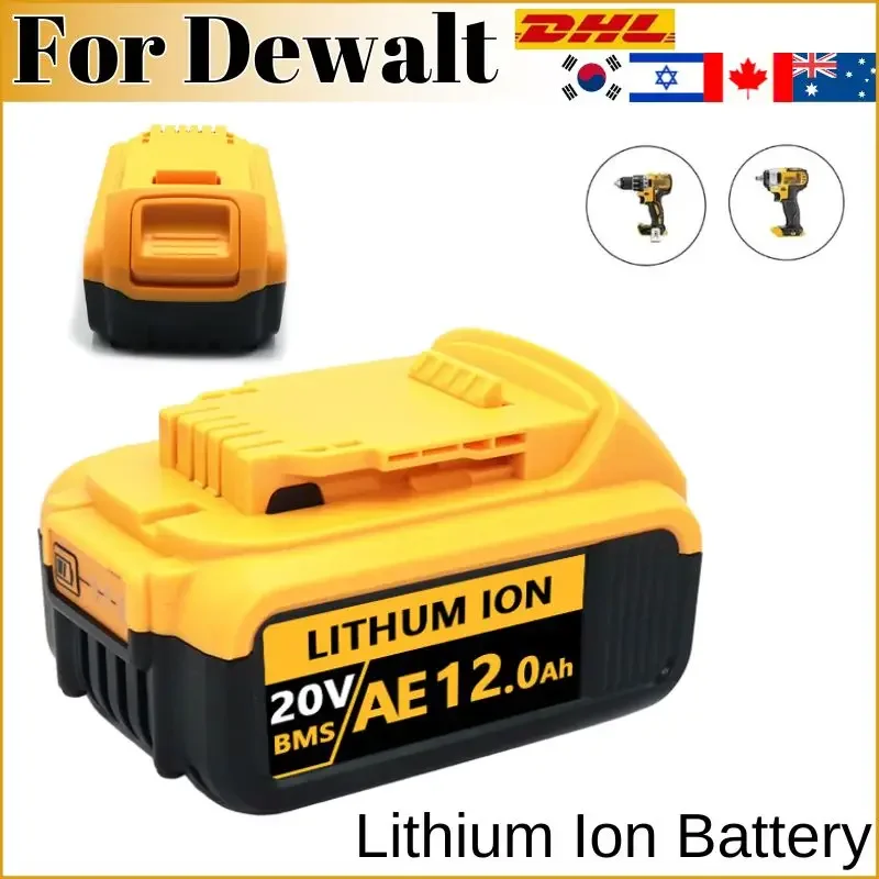 AOAE 18V/20 Volt MAX 12.0Ah DCB200 Replacement Li-ion Battery for DeWalt DCB205 DCB201 DCB203 Power Tool Batteries