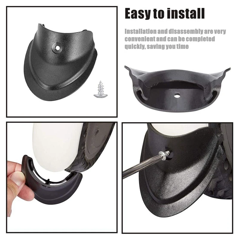 Scooter Fender Front & Rear Fenders Fish Tail Mud Splash Prevention Mudguard Bracket For Xiaomi 1S/M365/Pro Scooter