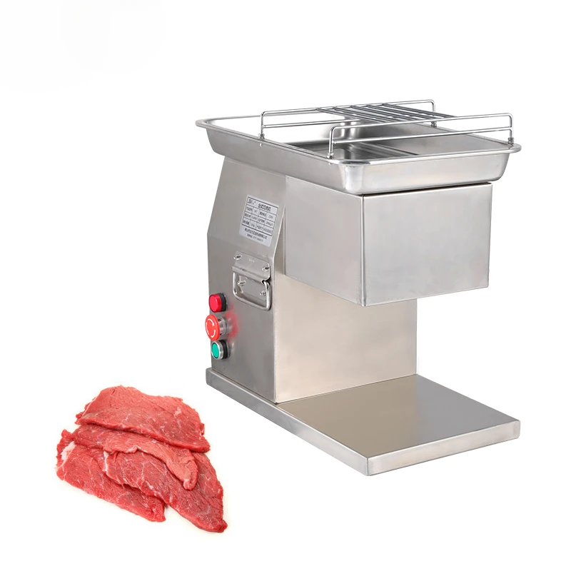 

Heavy-Duty Stainless Steel Butchery Meat Slicer Fresh Meat Cutting Machine for Commercial Kitchens