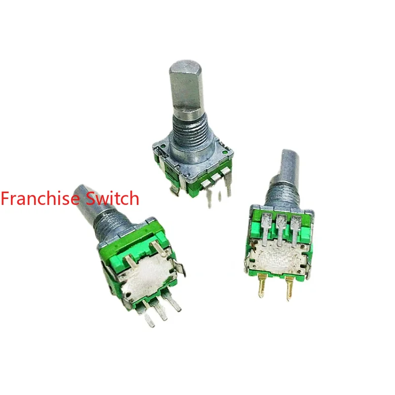 Single Joint  Turn Rotary Potentiometer 5K With Push Switch 17MM Half Shaft