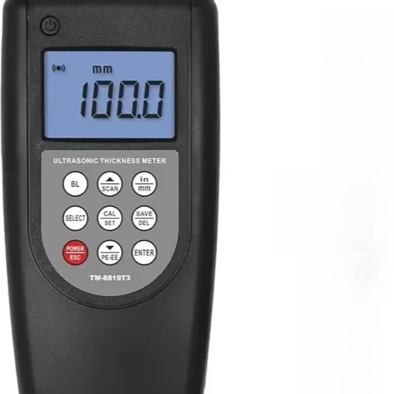TM-8819-T3 Multi-mode Ultrasonic Thickness Gauge Pulse-echo Mode 1.0-300mm Steel Echo-echo Mode 3-30mm Thickness Tester
