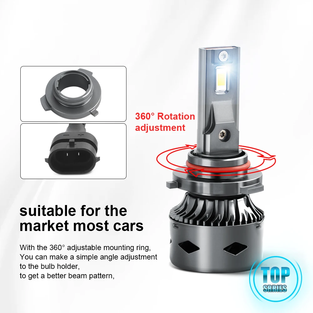 2x h7 led canbus 6000 auto scheinwerfer lampen 10000lm 60w k h1 h11 hb3 h4 hi/lo strahls chein werfer auto nebels chein werfer kein fehler 12v