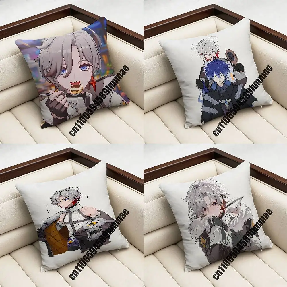

For Genshin Impact Illuga Throw Pillow Case Sham 45x45cm 35x35cm Square Bedroom Pillowcase Cushion Cover