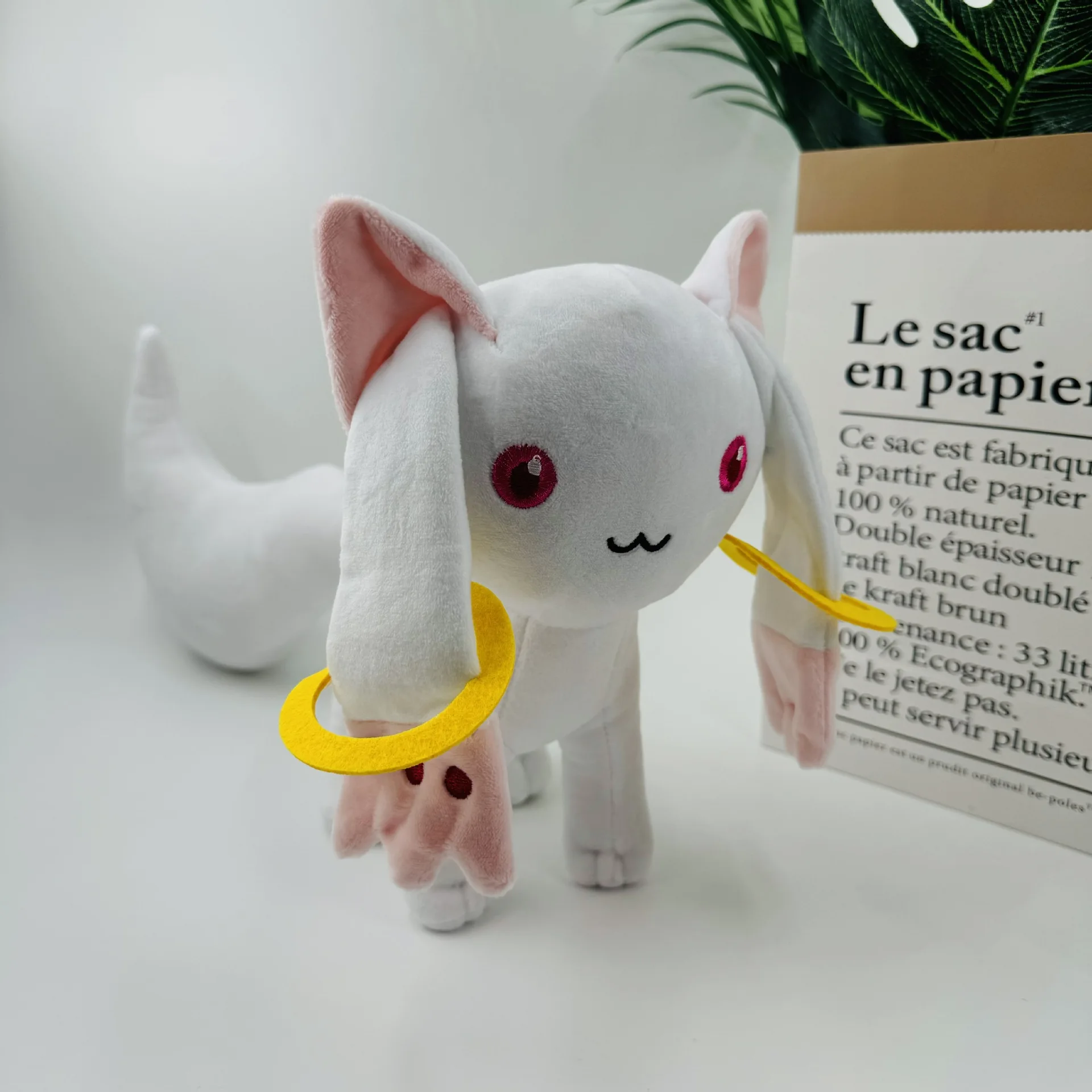 23cm Kawaii Anime Qbay Cat Puella Magi Madoka Magica Magic Kyubey Girl Heart Toy Cute Doll Birthday Gift for Children Collection