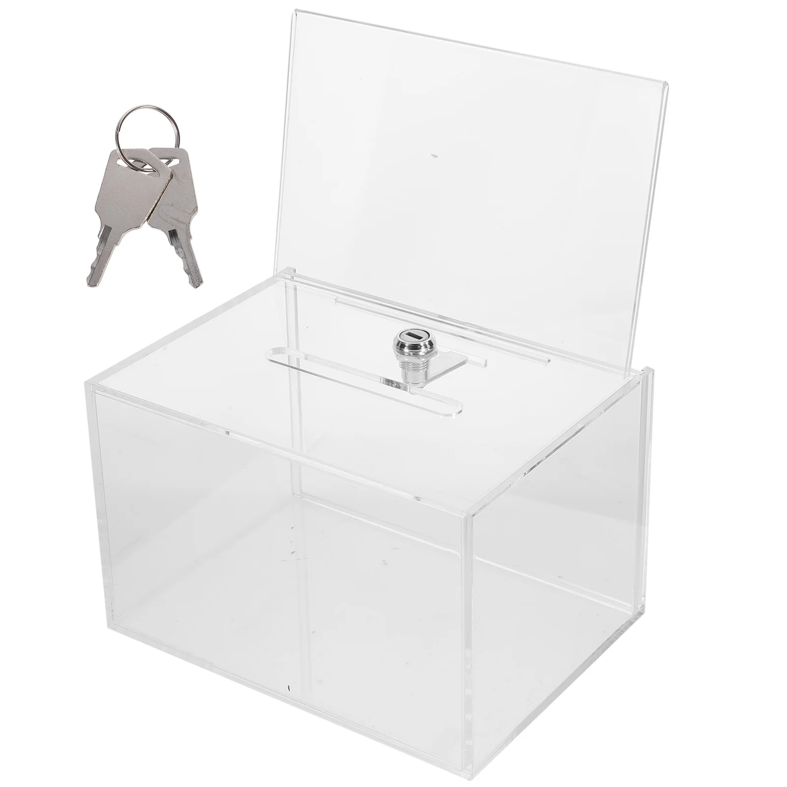

Album Ballot Box Suggestion Donation Election Business Card Office Lockbox Acrylic Boxes