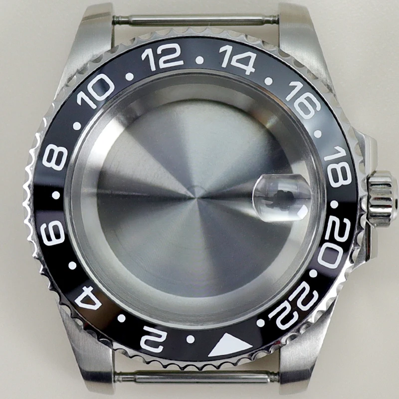 

NH35 40mm Men Watch Case Parts Sapphire Glass For NH35 NH36 NH34 NH38 8215 2824 PT5000Movement 28.5mmDial Fashion Waterproof GMT