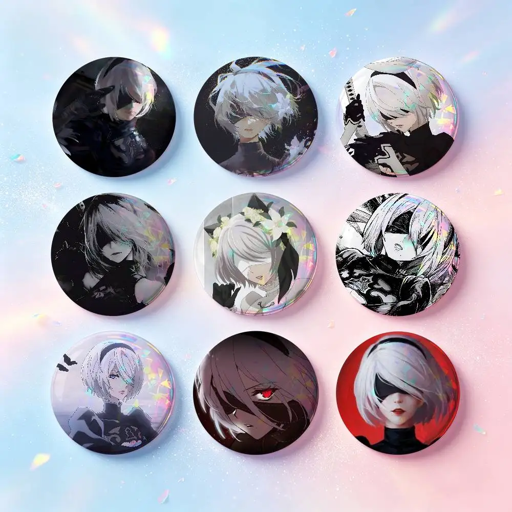 N-Nier Custom Badges 75mm 44mm 25mm 32mm 58mm Hat Backpack Accessories Toys Collect Gifts Large
