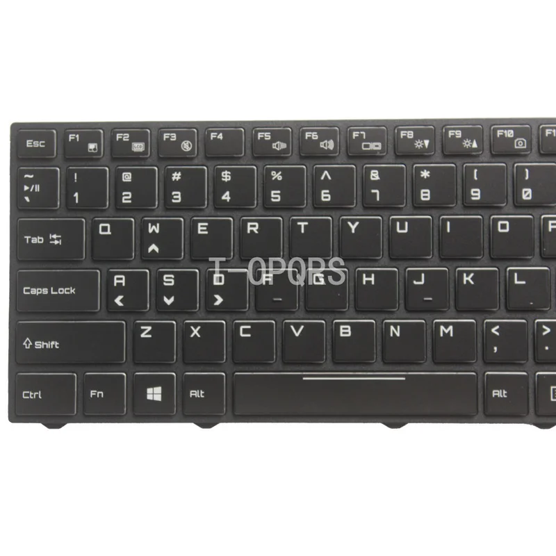 F For Clevo P651HP6-G P655HP6-G P650HP3-G Keyboard US Colorful Backlit Crystal