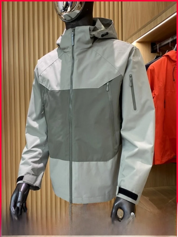 

Outdoor Tee-in-One Windproof Water-Resistant Casual Hooded Jaet Men's Women's Autumn Winter Warm Faionable Parka Coat