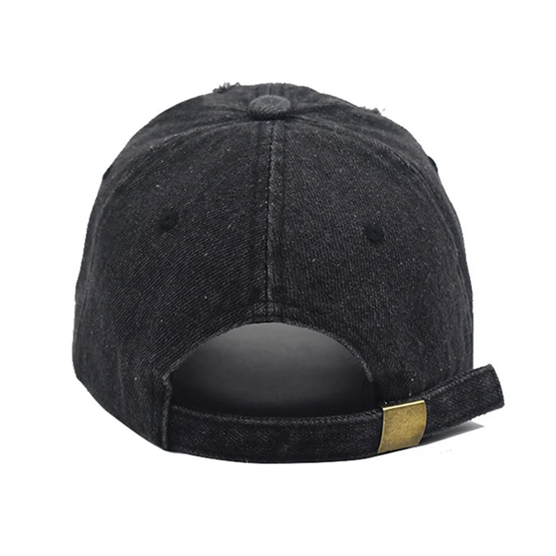 New Fashion Men Women Baseball Cap Denim Spring Autumn Snapback Vintage Torn Sun Visor Hip Hop Teenage Dance Hats Gorras EP0448